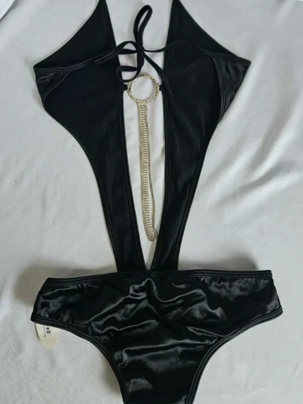 BodyZone Rhinestone Swimsuit New with Tags Sparkle One-Piece Swimwear Sexy | NWT